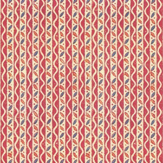 Red Geometric Stripe Italian Paper ~ Tassotti